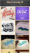 Hand Lettering 3D syot layar 1