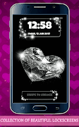 Diamond Heart Lock Screen screenshot 4
