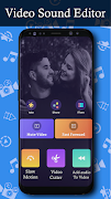 Video Sound Editor- Mute Video Add Audio Slow Fast โปสเตอร์