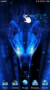 Tema Ice Lobo 3D para Samsung imagem de tela 3