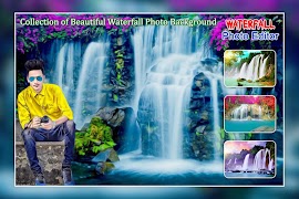 Waterfall Photo Editor : Water Photo Frame Poster