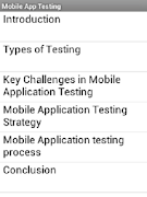 برنامه‌نما Mobile App Testing عکس از صفحه