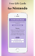 برنامه‌نما Free Gift Cards For Nintendo عکس از صفحه