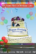 برنامه‌نما Name Photo on Birthday Cake عکس از صفحه