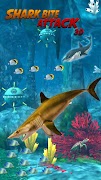 Shark Bite Attack 3D-Shark Games تصوير الشاشة 7