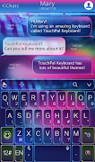 TouchPal Colorful Neon Theme 스크린샷 1