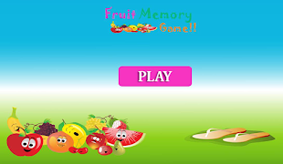 Fruit memory matching games poster