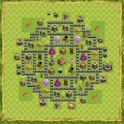 Unbeatable Base Map COC poster