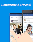 2Space : parallel accounts syot layar 4