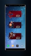برنامه‌نما Superheroes Clock Widget عکس از صفحه