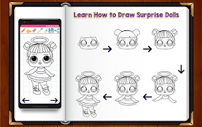 Learn How to Draw Cute Surprise Dolls captura de pantalla 1