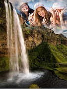 瀑布相框 海報