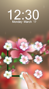 Pink Flower AppLock Theme Screenshot 1