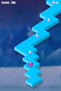 3D ZigZag Ball Runner تصوير الشاشة 2
