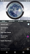 3D BEST Moon Clock Widget capture d'écran 5