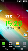 برنامه‌نما Weather Clock And Date Widget عکس از صفحه