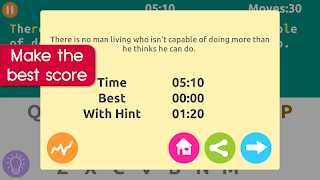 Quotes Puzzle-Cryptogram Game screenshot 3