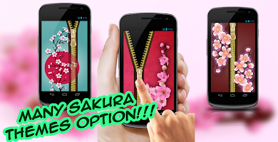 Blossom Zipper Lock Screen poster