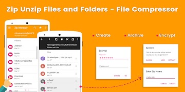 پوستر Zip Unzip Files and Folders - File Compressor