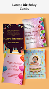 Happy Birthday Greetings Card Maker постер