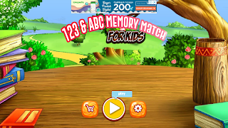 Poster ABC & 123 Memory Match Game