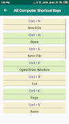 All Computer Shortcut Keys ภาพหน้าจอ 2