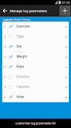 برنامهنما GymFrame Workout Logbook & Tracker عکس از صفحه