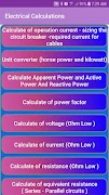 Electrical Calculations 스크린샷 3