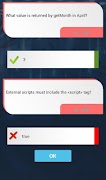 برنامه‌نما JavaScript Quiz عکس از صفحه
