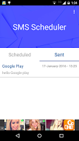 برنامه‌نما SMS Scheduler - Text Later عکس از صفحه