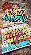 Skateboard Graffiti Keyboard Theme スクリーンショット 3