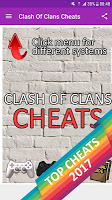 Cheats For Clash Of Clans poster