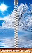 Cool Winter Zipper Lock Screen poster