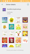 Good Morning Stickers- WAStickerApps تصوير الشاشة 5