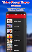 Video Popup Player For Android capture d'écran 7