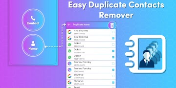 Easy Duplicate Contacts Remover الملصق