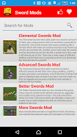Sword Mod For MCPE* اسکرین شاٹ 1