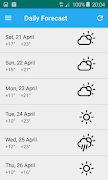 برنامه‌نما Current Weather - Forecast عکس از صفحه