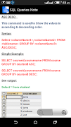 SQL Queries Note syot layar 4