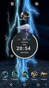 Lightning Storm Tech 3D Theme ภาพหน้าจอ 3