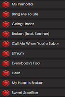 Evanescence at Box Lyrics screenshot 1