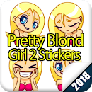 Pretty Blond Girl 2 Sticker - Simple Fast Keyboard APK