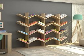 Estante de livros Cartaz