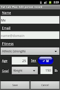 Fat Calc Plus ảnh chụp màn hình 3