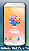 Cool Analog Clock Widget Free poster