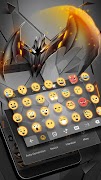 Neon Vampire Bat Hero Keyboard Theme for Android تصوير الشاشة 1