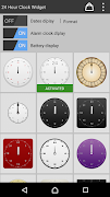 24 Hour Clock Widget syot layar 1