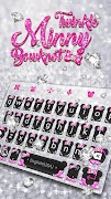 Twinkle Minnie Bowtie Keyboard Theme Ekran Görüntüsü 3