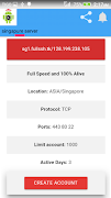 SSH SINGAPURE (Create account) screenshot 1