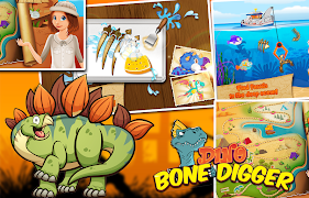 Dino Bone Digging Poster